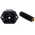 Gold Plated 3.5 Mm Stereo Coupler Female to Female Jack