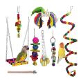 Bird Parrot Toys 8 Pieces, Parrot Chewing Toys for Parakeets,conures