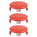 3x Spool Cap and Spring to Fit Black + Decker Weed Eater Trimmer