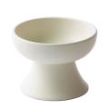 Pet Ceramic Bowl Mino-yaki Style Japanese Ceramic Cat Bowl White