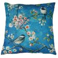 Hand Painted Oil Painting Cherry Blossom Branch Bird Pillowcase # 1