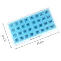 Monthly Pill Organizer 31 Compartments, Pill Organizer,blue