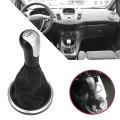 Silver 6 Speed Car Gear Shift Knob for Ford Fiesta Fusion 2002-2022