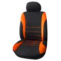 Front Car Seat Covers Front Airbag Ready,2-piece Set (black + Orange)