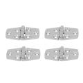 12 Pieces Stainless Steel Strap Hinge for Marine Boat Yacht 76x38 Mm