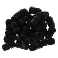 30 Pcs Pg7 Waterproof Connector Gland Black for 4-7mm Diameter Cable