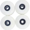 Skateboard Wheels with Bearings 52x30mm Pu Wheels (set Of 4) White