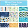 24 Pieces Budget Envelopes A6 Binder Pockets for Cash Envelope System