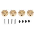 Brass 12mm Hex Wheel Hub Extended Adapter for Axial Scx10 Iii,6mm