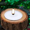 4pcs Wooden Candlestick Succulent Plant Pot Tray Desktop Decor