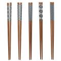 5 Pairs Bamboo Chopsticks Reusable Gift Sets,dishwasher Safe,8.8 Inch