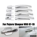 For Mitsubishi Pajero / Shogun V80 2007-2019 Silver Door Handle Cover