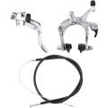 Front Fixie Road Bike Cruiser Brake Set Bike Brake Kit Silver