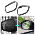 Car Abs Carbon Fiber Rearview Mirror Rain Eyebrow Cover Trim Frame