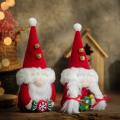 Red Cap Novelty Christmas Gnomes Plush Faceless Doll Home Decor B