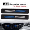 Pair Blue + White Light Front Bumper Grilles Lights for Bmw Ford