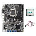 B75 Eth Mining Motherboard+g1630 Cpu+switch Cable with Light Lga1155