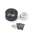 Metal Wheel Rim Hub for Wpl B16 B36 6x6 6wd 1/16 Rc Truck Car,black