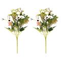 Artificial Flower Bridal Bouquet Home Decor Flower Simulation (white)