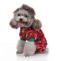 Dog Pajamas Christmas Dog Pjs for Dogs Xmas Holiday Coral Fleece -xl