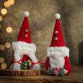 Red Cap Novelty Christmas Gnomes Plush Faceless Doll Home Decor B