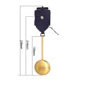 Diy Wall Clock Pendulum Movement Mechanism with Quartz Repair Shaft