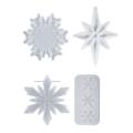 4pcs Christmas Molds,jewelry Making Silicone Molds,snowflake Mold