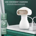 500 Mah Battery Usb Rechargeable Fan for Office Camping Outdoor,white