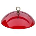 Protective Dome Cover for Hanging Bird Feeders Red