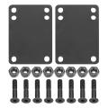 Skateboard Shock Pads 25mm Hardware Screw for Shock Absorption(black)