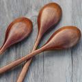 8 Pcs Wood Soup Spoons for Eating Mixing Stirring Cooking, Utensi