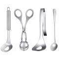 4-piece Meatball Spoon Stainless Steel Long Handle Meatball Mould