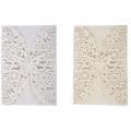 10pcs/set Carved Butterflies Invitation Card for Wedding: White