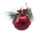 Bell Pandant Metal Jingle Bells Christmas Decor for Home Party Red