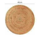 2 Pcs Handwoven Rattan Placemats,wicker Table Mats, for Dinner Table