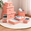 Storage Boxes Drawer Closet Dividers for Bras Drawer Organizer Gray