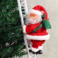 2x Animated Climbing Santa On Ladder Christmas Tree Decoration