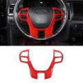 Steering Wheel Cover Trim for Ford Ranger Everest 2015-2022, Red