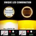 2x 4 Inch 200w Led Work Light Combo Off Road Driving Amber Fog Lamp