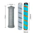2pcs Roller Brush with 6pcs Hepa Filter for Tineco A10/a11 Hero -blue
