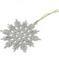 36pcs Glitter Snowflake Ornaments,iridescent Glitter for Decorating