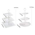 3-tier Clear Acrylic Semicircle Round Cupcake Dessert Display Stand