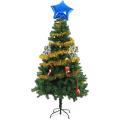 Gold Tinsel Garland Star Ribbon for Christmas Tree Decorations 10pcs