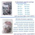 1390 Pcs Electronic Components Led Diode Transistor Capacitor