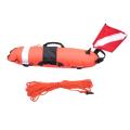 Spearfishing Inflation Torpedo Buoy with Flag 25 Meters Of Rope