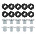 30pcs Motorcycle Rubber Grommets Bolts for Honda Yamaha Suzuki