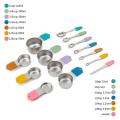 Includes 13 Stainless Steel Measuring Spoons and Cups & 1 Leveler