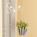 Hanging Flower Wall Hooks for Home Garden Flower Pot Decoration White