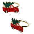 6 Pcs Christmas Car and Tree Napkin Ring,napkin Ring Holder