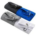 4 Pcs Golf Towel with Loop Clip for Hanging On Golf Club Bag(40x60cm)
